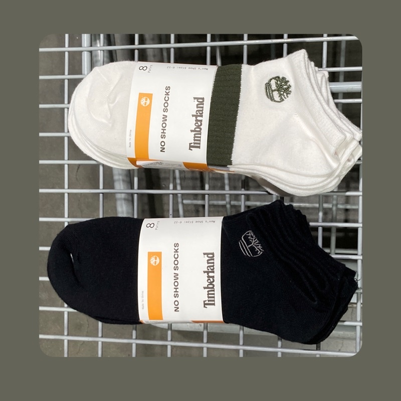 COSTCO 好市多Timberland 男短襪八雙組（黑色/白色） 蝦皮購物