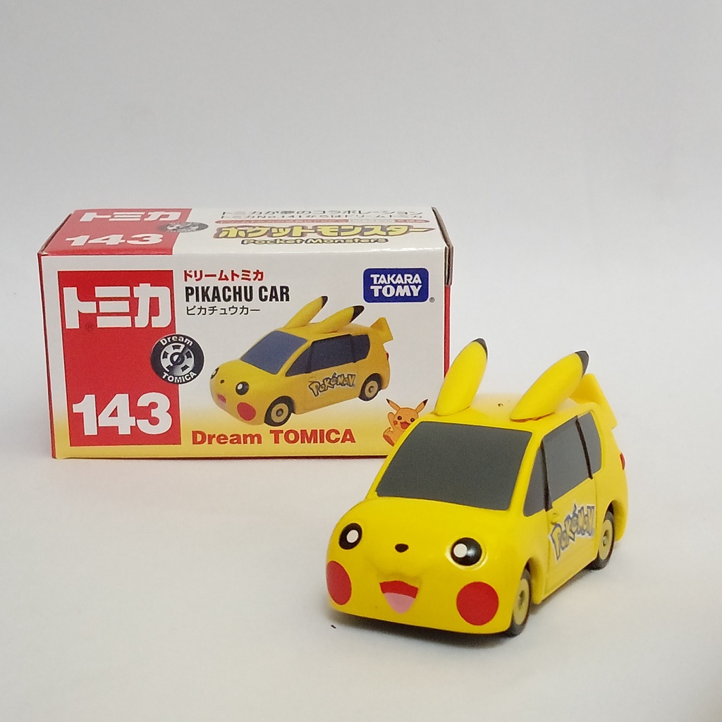 Tomica Dream 皮卡丘汽車 143 Pokemon Takara Tomy 壓鑄汽車微型汽車展示系列皮卡丘汽車
