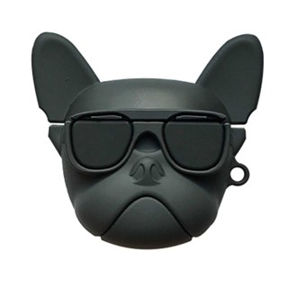 法鬥牛犬保護套 適用蘋果 AirpodsPro 無線藍牙耳機/三代耳機保護套 矽膠防護 狗頭 造型Airpods