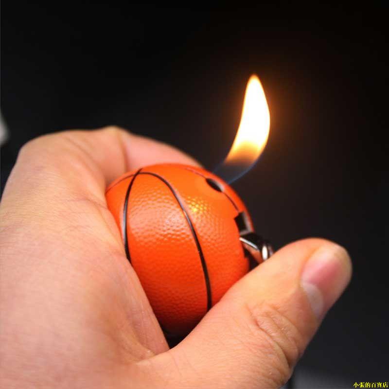 【蝦皮最低價】創意籃球足球寶馬打火機迷你明火充氣打火機個性鑰匙扣隨身掛件