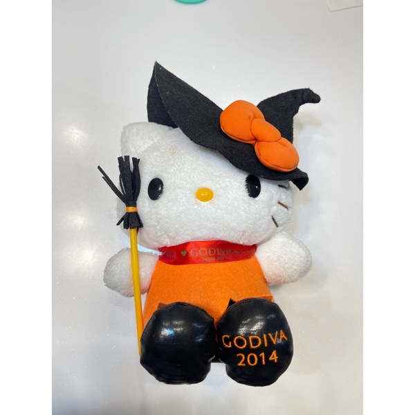 日本限定  絕版 Godiva x Hello Kitty 2014 萬聖節期間限定 女巫Kitty娃娃
