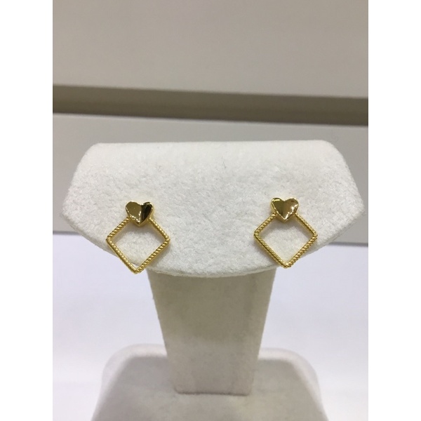 「瑞安珠寶」999純金時尚造型設計黃金耳環