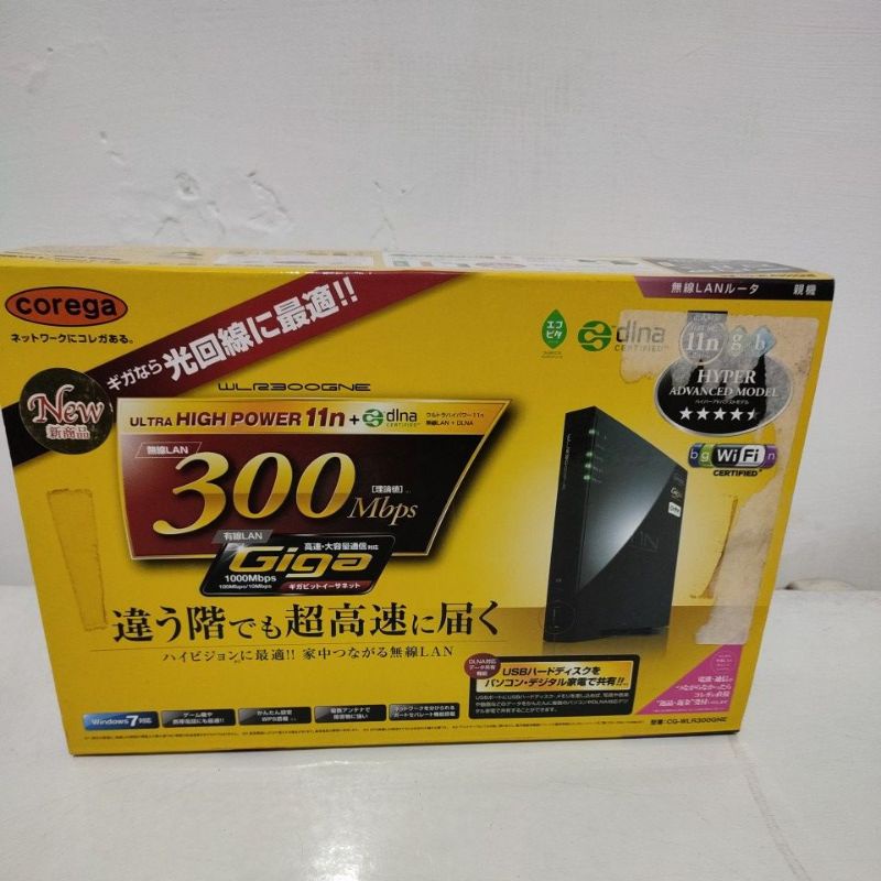 Corega (Allied Telesis) wireless LAN router: CG-WLR300GNE
