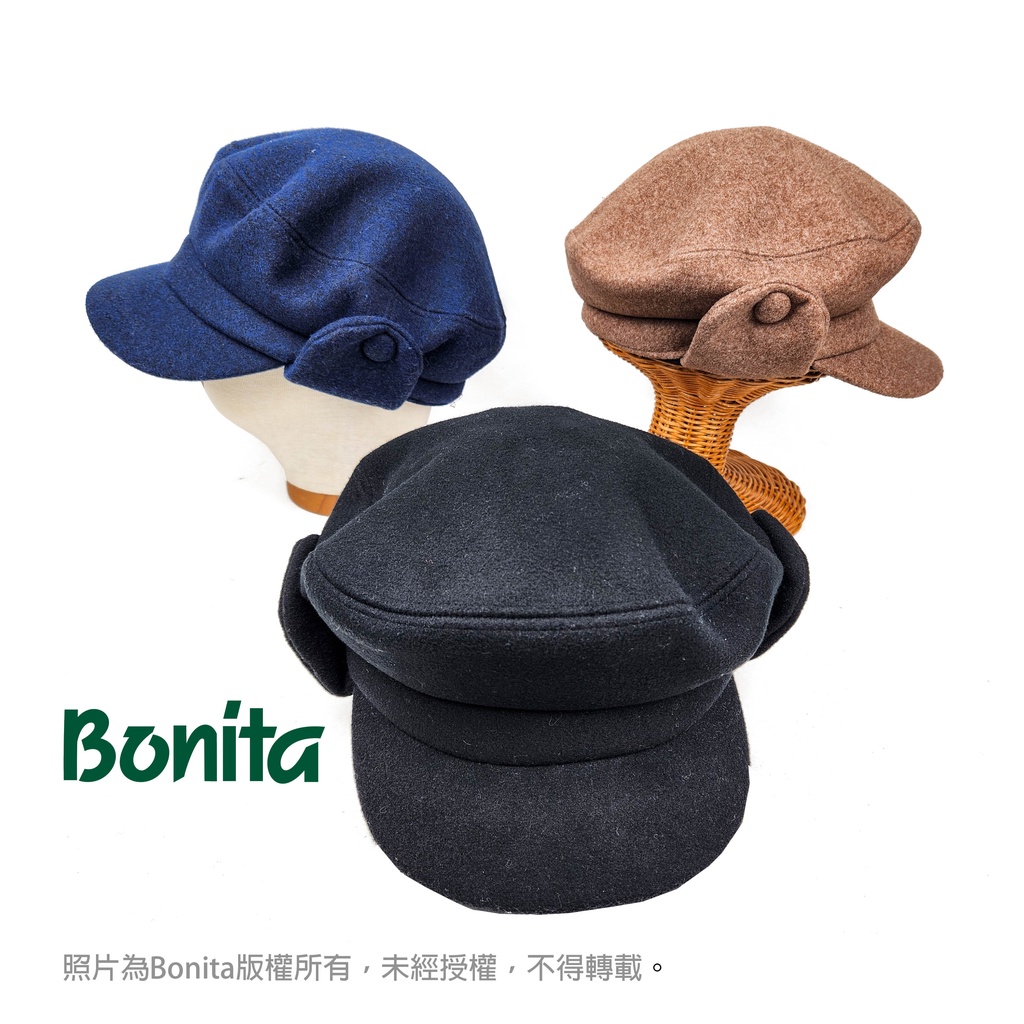 【Bonita】韓國製/偽護耳毛料軍帽/690-0569