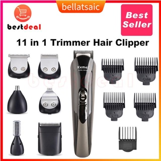 Rechargeable Electric hair trimmer clipper Barber 11 in 1