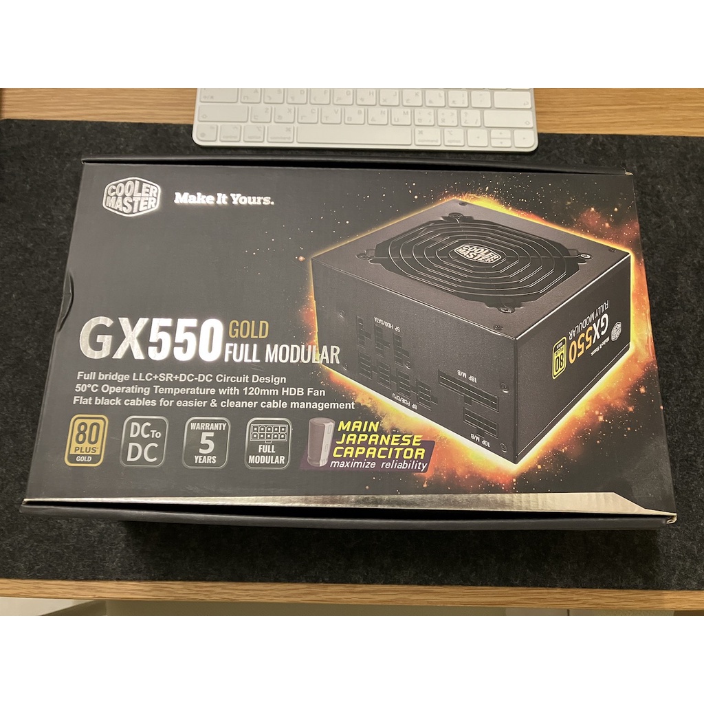 [自售] Cooler Master GX GOLD 550 全模組 80Plus 金牌 550W 電源供應器