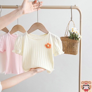 🌺愛Baby童裝🌺 女童短T恤 短袖 中小童嬰兒白色 上衣兒童體恤女寶寶衣服 春夏新款
