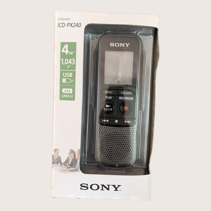 [免運/二手/台灣/可電話錄音] Sony 錄音筆(ICD-PX240)