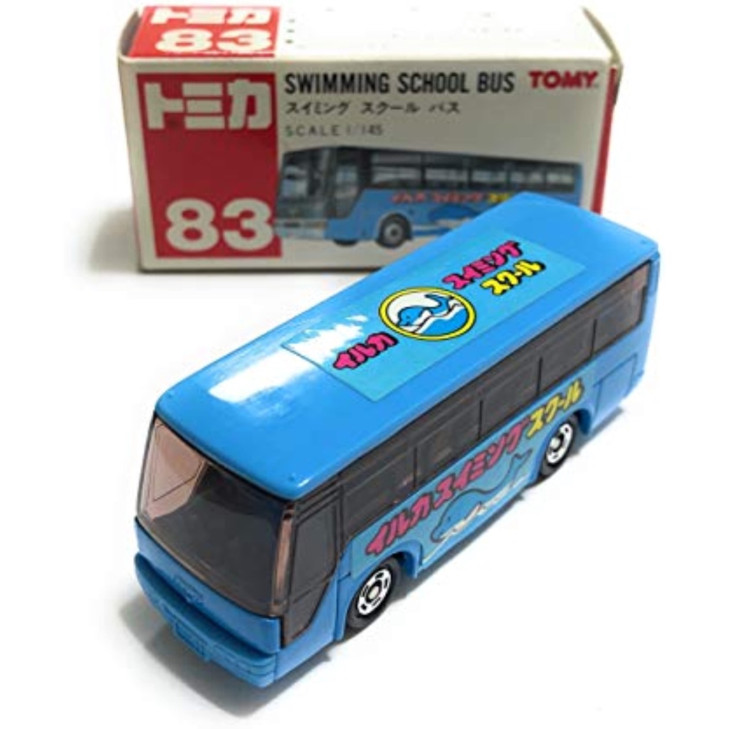 Tomica 83游泳校车1/145盒子