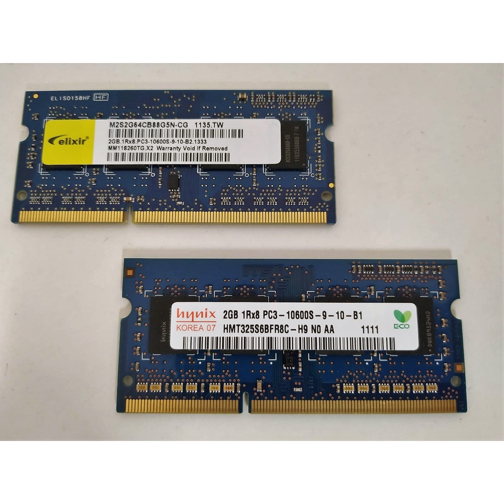 一對 DDR3 2gb 1333 RAM 筆電