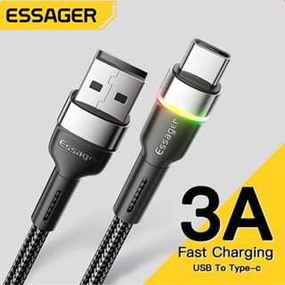 Essager USB Type C 數據線 3A 快速充電器適用於小米華為 Redmi Mate 三星 USBC 資料