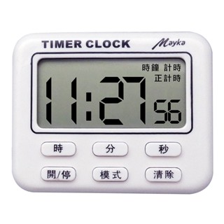 【明家】TM-E49 大螢幕 24小時 電子 計時器 時鐘 正/倒數 記憶 鬧鐘 磁吸/立/掛