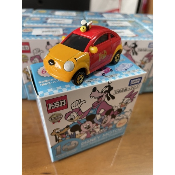 TOMICA 特價 迪士尼小汽車10週年抽抽樂系列 小熊維尼車 拆封確認版DS13190