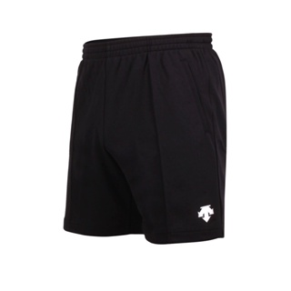 DESCENTE 男女運動短褲(五分褲 童裝 排球 針織 慢跑 訓練 迪桑特「DSP-1600T-BWH」 黑白