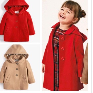 💥現貨免運💥外套2-7歲 2023女童加絨加厚加長加重大衣韓國童裝秋冬女孩洋氣兒童中長款娃娃領加長版💥長版厚外套