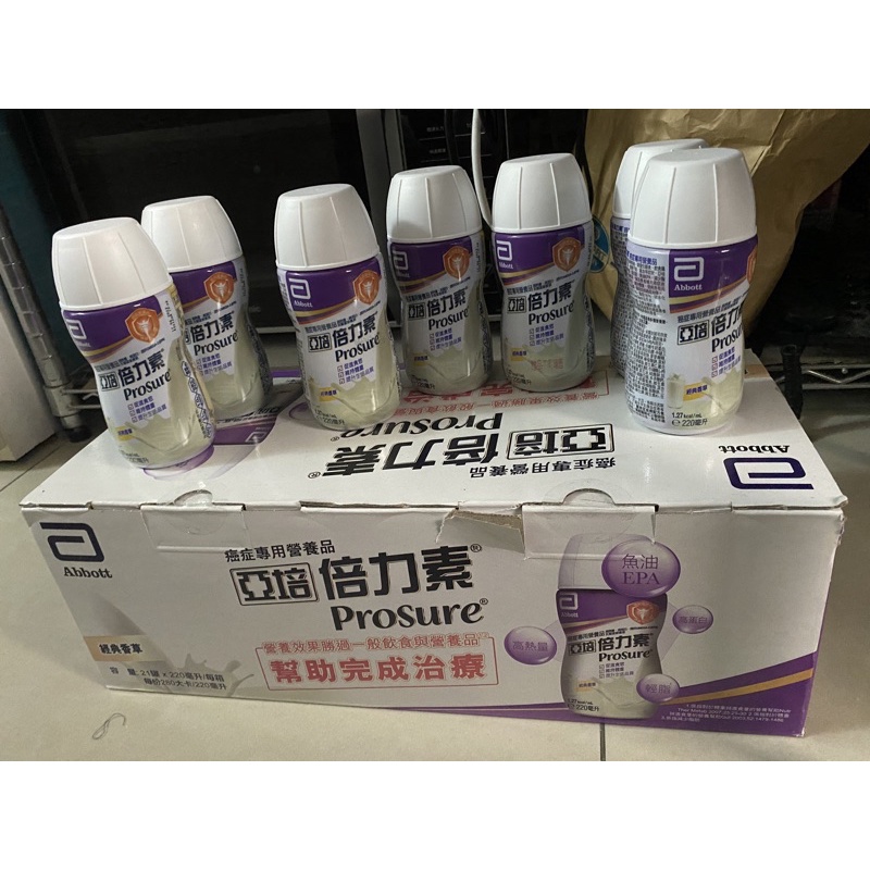 亞培倍力素220ml，一箱21入+送1瓶，癌症專用配方