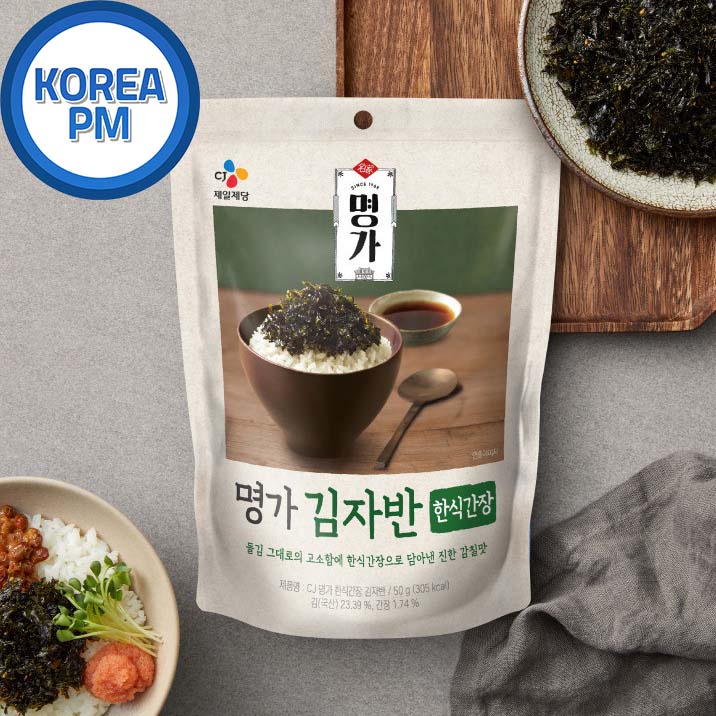 [KOREA PM] 韓國 CJ 必品閤 bibigo 海苔酥 韓式醬油海苔酥（50g）朴敘俊代言 韓國直送