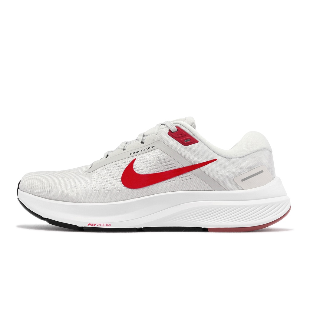 Nike 慢跑鞋 Air Zoom Structure 24 白 紅 男鞋 運動鞋 【ACS】 DA8535-010