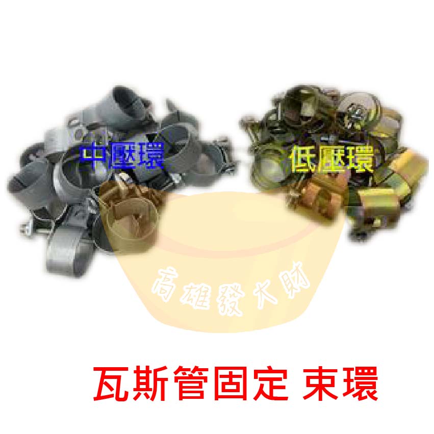 【全新商品】瓦斯管固定 束環 (中壓束環,黑管束環) (低壓束環,黑管束環)三分瓦斯管 瓦斯管束環 台製製造