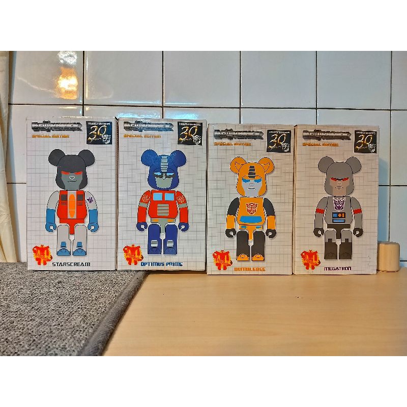 BE@RBRICK 庫柏力克熊  200%  變形金剛系列（四隻合售）