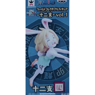 全新 日版 金證 景品 WCF 海賊王 航海王 12生肖 VOL.1 十二支 四 毛皮族 加特洛 兔子 公仔 模型