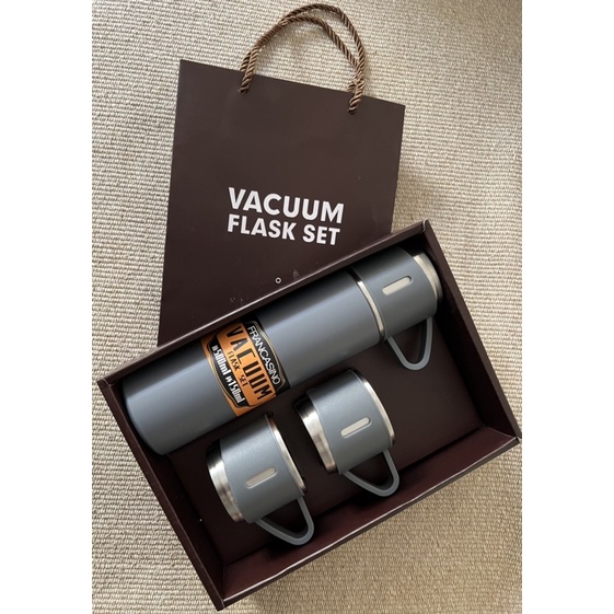 vacuum flask set 不鏽鋼保溫瓶（磨砂灰）