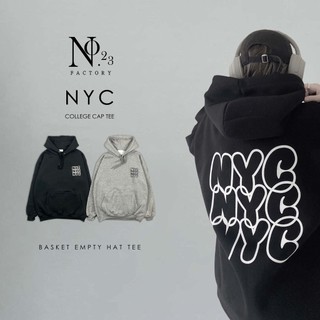 【No.23Factory】(12004) NYC 鏤空 500克 厚磅帽踢 復古帽踢 帽踢 寬鬆版型 刷毛 帽T
