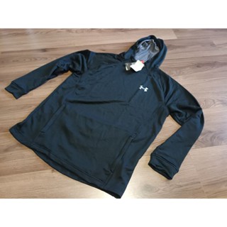 黑魂配色戶外運動連帽長袖上衣 UA under armour hoodie XL 寬59/長74cm 全新正品公司貨