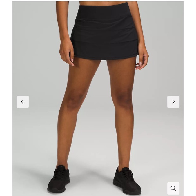 保留中！全新現貨 /正品 / Lululemon Pace Rival Mid-Rise Skirt褲裙 8號，黑色