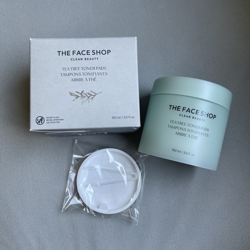 THE FACE SHOP 菲詩小舖 茶樹淨膚調理爽膚棉150ml (70片)  舒緩 保濕 棉片 局部面膜角質毛孔修護