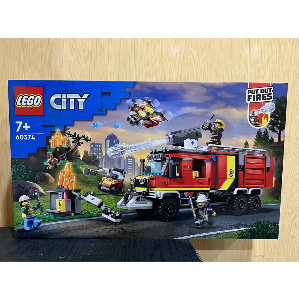 JCT- LEGO樂高 City系列 消防指揮車 60374