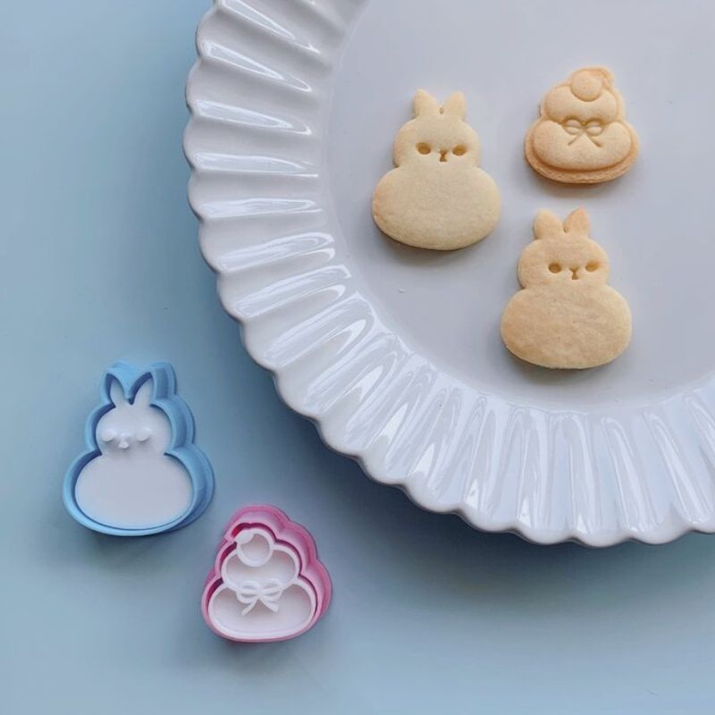 【帕瓦尼尼】鏡餅與兔子年糕餅乾模具