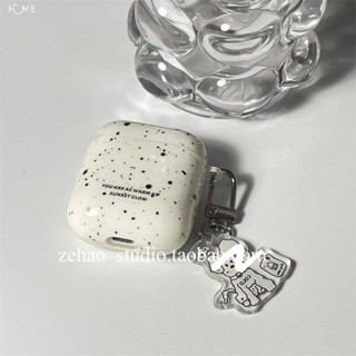 可愛潑墨狗狗適用AirPods3保護殼airpods2代蘋果藍芽pro耳機套ins