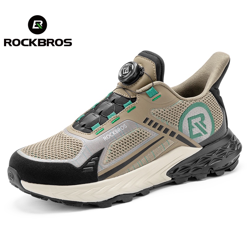 ROCKBROS 戶外鞋防滑耐磨跑步騎行登山野營舒適防震運動鞋帶旋轉扣
