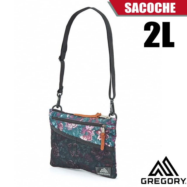 【美國 GREGORY】SACOCHE 2L 可調式側背包M(多口袋+可拆式肩帶).郵差包_群花油彩_109460