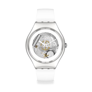 【SWATCH】Skin Irony 超薄金屬 手錶 PURE WHITE IRONY 42mm 瑞士錶 SYXS138