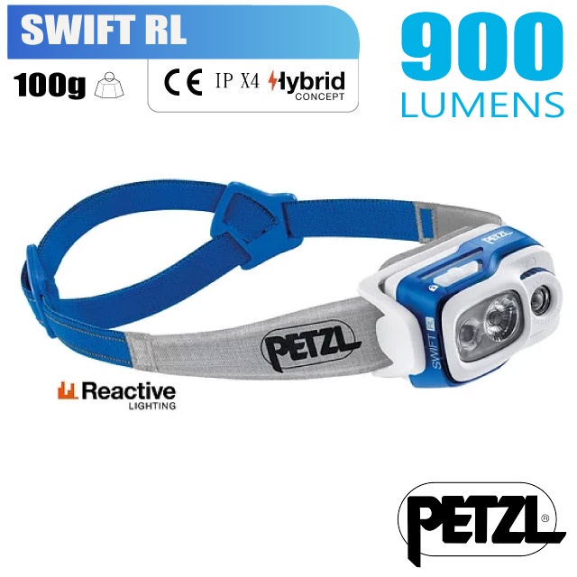 【法國 Petzl】送》SWIFT RL 超輕量標準頭燈(900流明).LED頭燈.電子燈/登山_藍_E095BA02