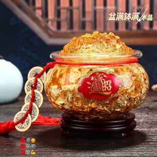 【24H出貨】金箔聚寶盆貔貅擺件 中式風水家居財位聚財店鋪櫃臺喬遷開業禮品