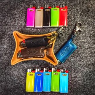 『STING LEATHER』超值組合の手工製作BIC J5短板打火機皮套➕10隻內裝