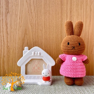 🌷橘荷屋🌷 現貨❤ 荷蘭 Just Dutch 手工編織娃娃 素色系列 米飛兔 米菲兔 miffy nina +桃紅洋裝