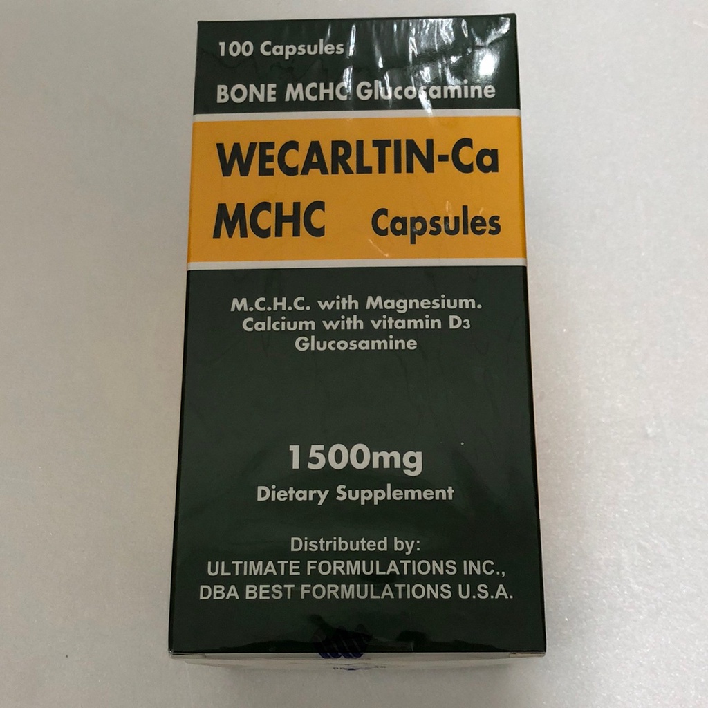 免運 鈣素 MCHC 膠囊 100粒 補鈣 美國