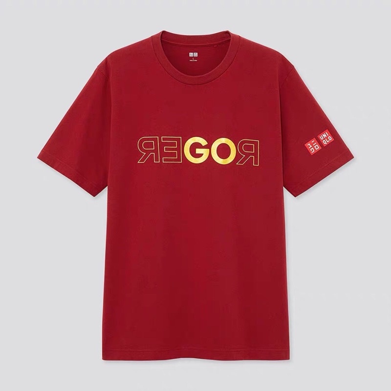 Uniqlo x Federer T-Shirt/ 2019上海大師賽款/ 棉質上衣/ 費德勒款