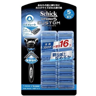 PinkLoveJapan~舒適牌 Schick 水次元5刀片 辨型刮鬍刀 17個替換刀頭 敏感肌 HYDRO5