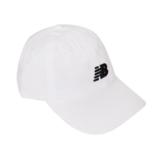 New Balance 帽子 NB Logo Baseball Cap 白 黑 老帽 刺繡【ACS】LAH91014WT