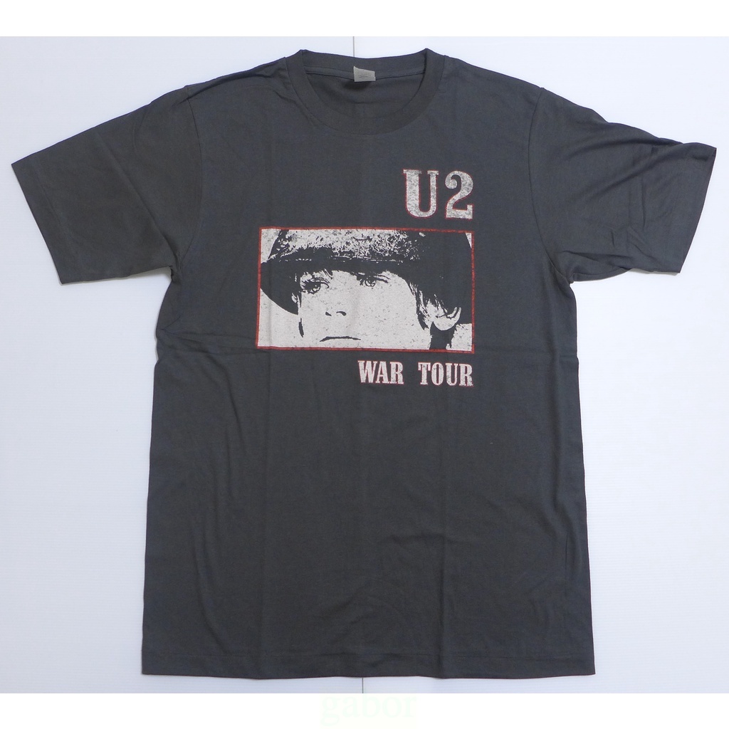 【Mr.17】U2樂團 WAR TOUR 1982 刷舊風做舊復古搖滾短袖T恤 T-SHIRT (BR159)