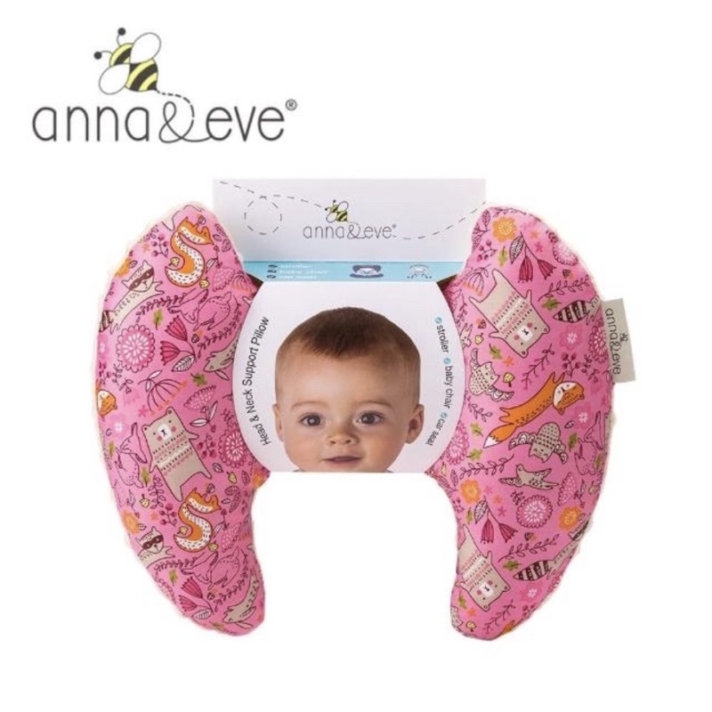 *二手*美國Anna&amp;eve 嬰幼兒頭頸支撐保護枕/護頸枕/推車枕/蝴蝶枕