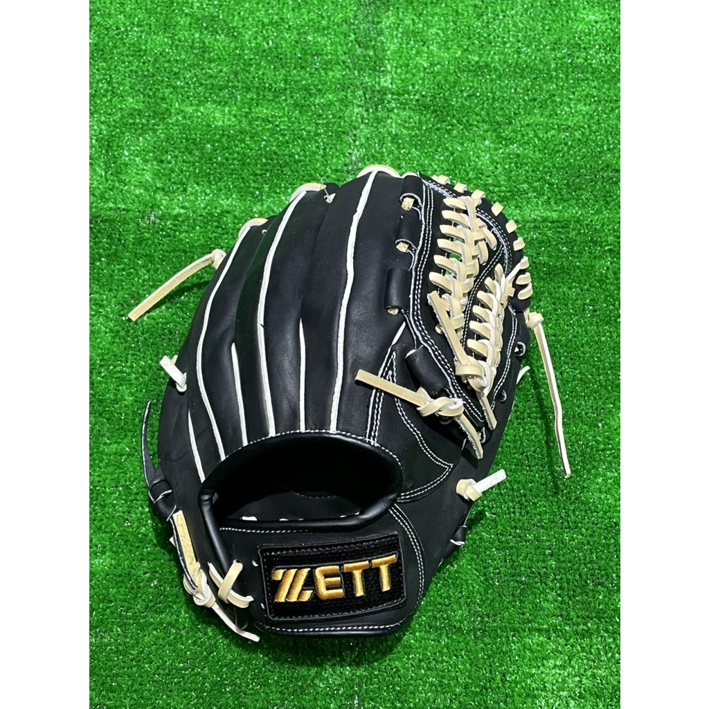 棒球世界 全新ZETT 棒壘球手套網狀檔11.5吋 (BPGT-80206) 黑色特價