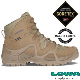 【德國 LOWA】女款歐洲製造ZEPHYR GTX MID TF中筒超輕量全防水多功能登山軍用鞋 淺砂 LW320537
