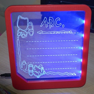發光留言板 手寫熒光板 LED電子熒光板 寫字板 亞克力LED板筆點亮繪圖寫作特殊益智教育玩具禮品