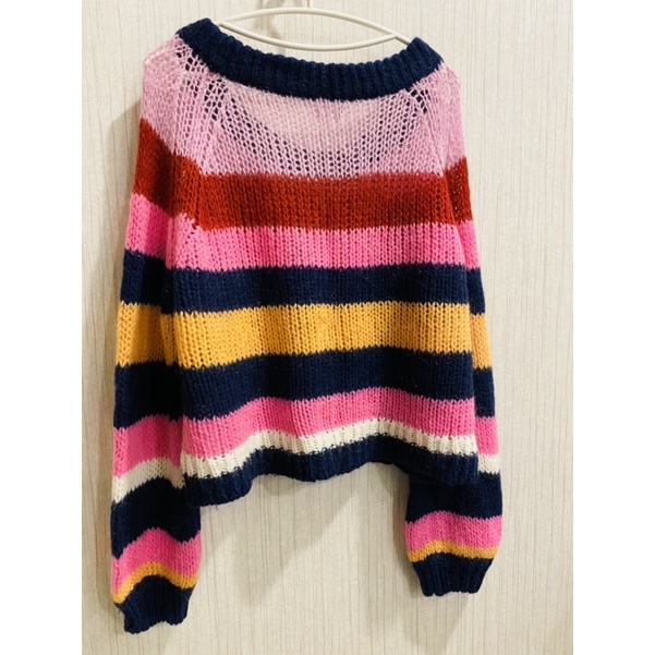 （所得捐贈）izzue 彩虹馬海毛毛衣 寬鬆版 Rainbow Mohair Sweater